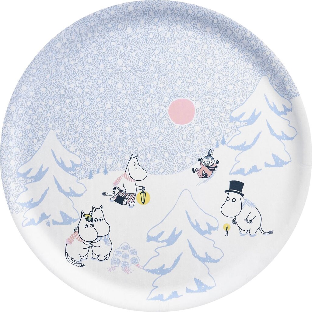 Serveerimisalus Muurla Moomin Let it Snow, 35 cm цена и информация | Lauanõud ja nõude komplektid | hansapost.ee