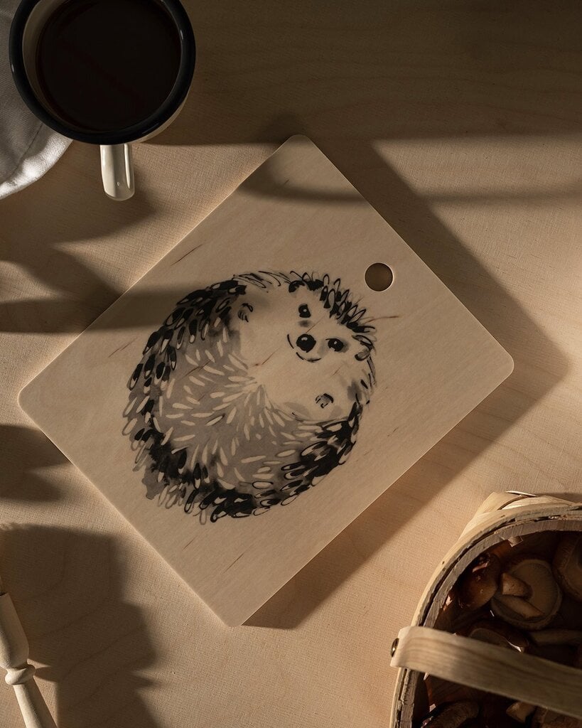 Lõikelaud Muurla Hedgehog, 18x22 cm цена и информация | Lõikelauad | hansapost.ee