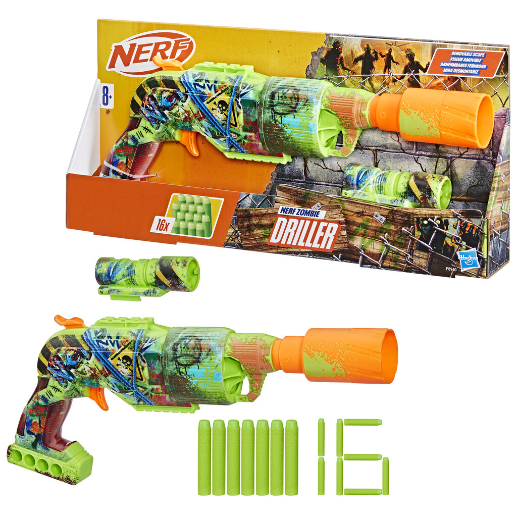 Zombie relv Hasbro Nerf Driller hind ja info | Mänguasjad poistele | hansapost.ee