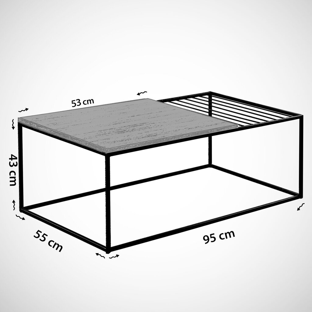 Diivanilaud Zinus, tumepruun hind ja info | Diivanilauad | hansapost.ee