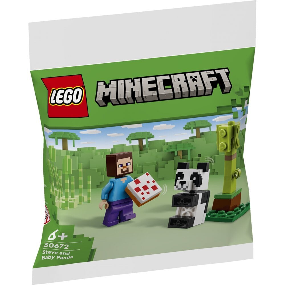 LEGO Minecraft Steve ja pandabeebi hind ja info | Klotsid ja konstruktorid | hansapost.ee