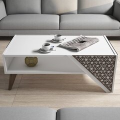 Кофейный столик Beril, белый цена и информация | Журнальные столики | hansapost.ee