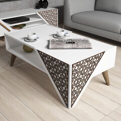 Кофейный столик Beril, белый цена и информация | Журнальные столики | hansapost.ee
