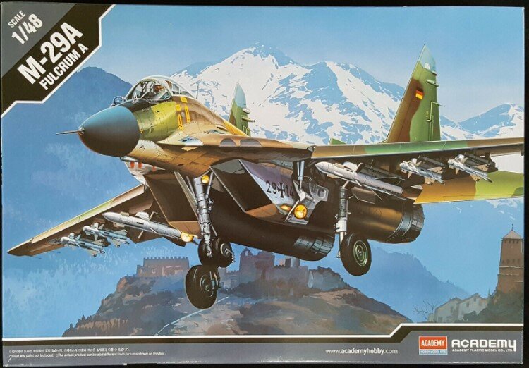 Liimitud mudel Academy 12263 M-29A FULCRUM A 1/48 цена и информация | Liimitavad mudelid | hansapost.ee