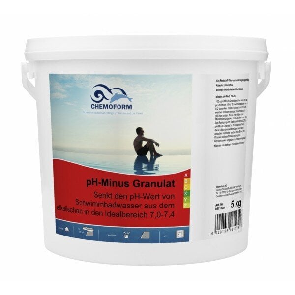 pH-minus graanulid Chemoform 5kg hind ja info | Basseini hooldusvahendid | hansapost.ee