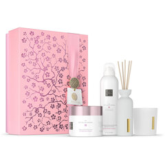 Kosmeetikakomplekt Rituals the Ritual of Sakura Gift Set-L: dušigeel, 200 ml + kehakreem, 200 ml + lõhnaküünal, 140 g + mini lõhnakepid, 70 ml hind ja info | Kehakreemid, kehaõlid ja losjoonid | hansapost.ee