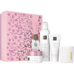 Набор косметики Rituals the Ritual of Sakura Medium Gift Set M: крем для тела, 100 мл + ароматическая свеча, 140 г + скраб для тела, 125 г + гель для душа, 200 мл цена и информация | Кремы, лосьоны для тела | hansapost.ee