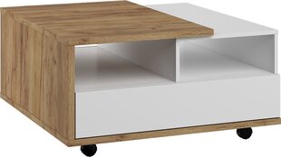Кофейный столик Meblocross Hybrid Hyb-11 2SK, светло-коричневый/белый цена и информация | Meblocross Мебель и домашний интерьер | hansapost.ee