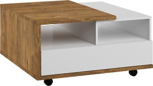 Diivanilaud Meblocross Hybrid Hyb-11 2SK, tumepruun/valge price and information | Coffee tables | hansapost.ee