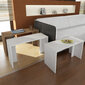 3-osaline kohvilaua komplekt Kalune Design 756, valge/pruun hind ja info | Diivanilauad | hansapost.ee