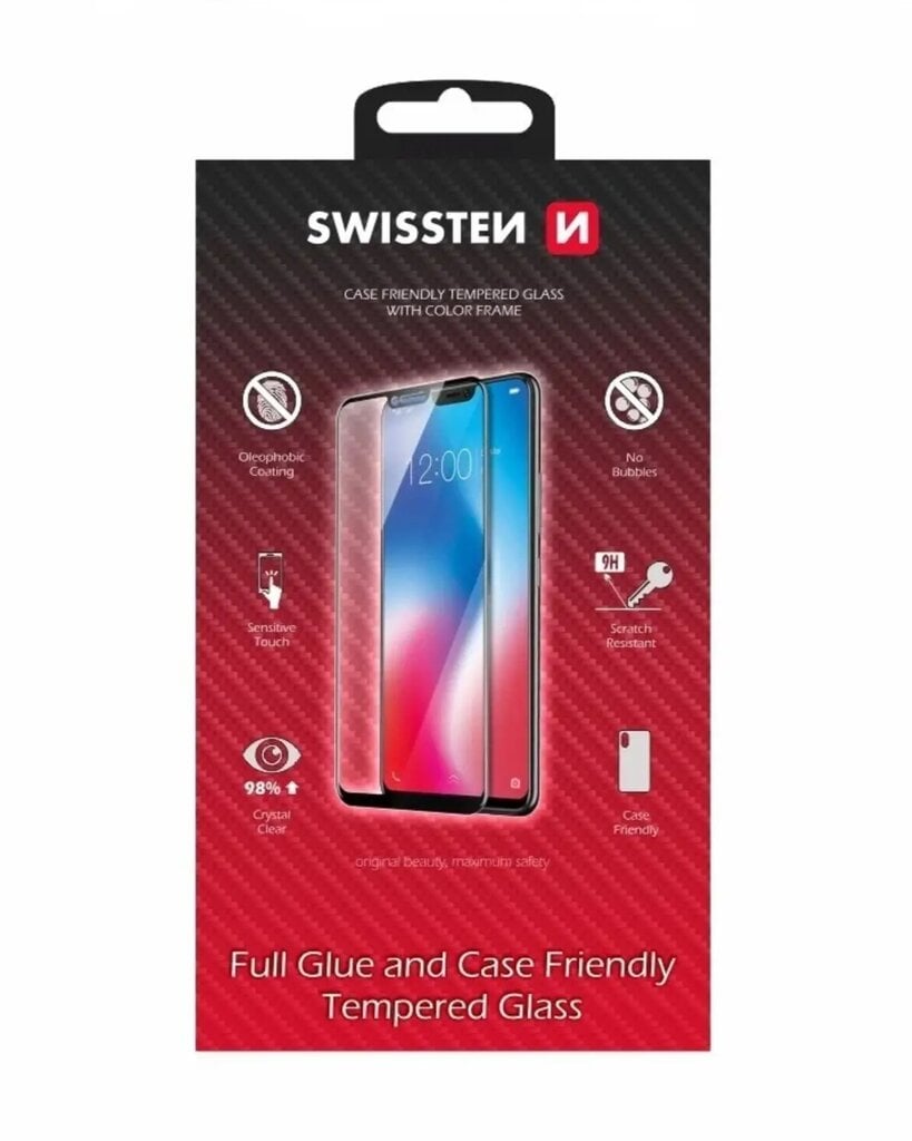 Swissten Full Face Tempered Glass цена и информация | Ekraani kaitseklaasid ja kaitsekiled | hansapost.ee