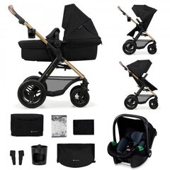 Универсальная коляска Kinderkraft Moov 2 4in1 Eva, Pure black цена и информация | Коляски | hansapost.ee