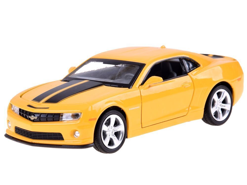 Valgus- ja heliefektidega auto Chevrolet Camaro SS 1:32, kollane hind ja info | Mänguasjad poistele | hansapost.ee