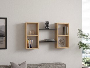 Riiul Asir, 105x60x19,6 cm, hall/beež price and information | Shelves | hansapost.ee