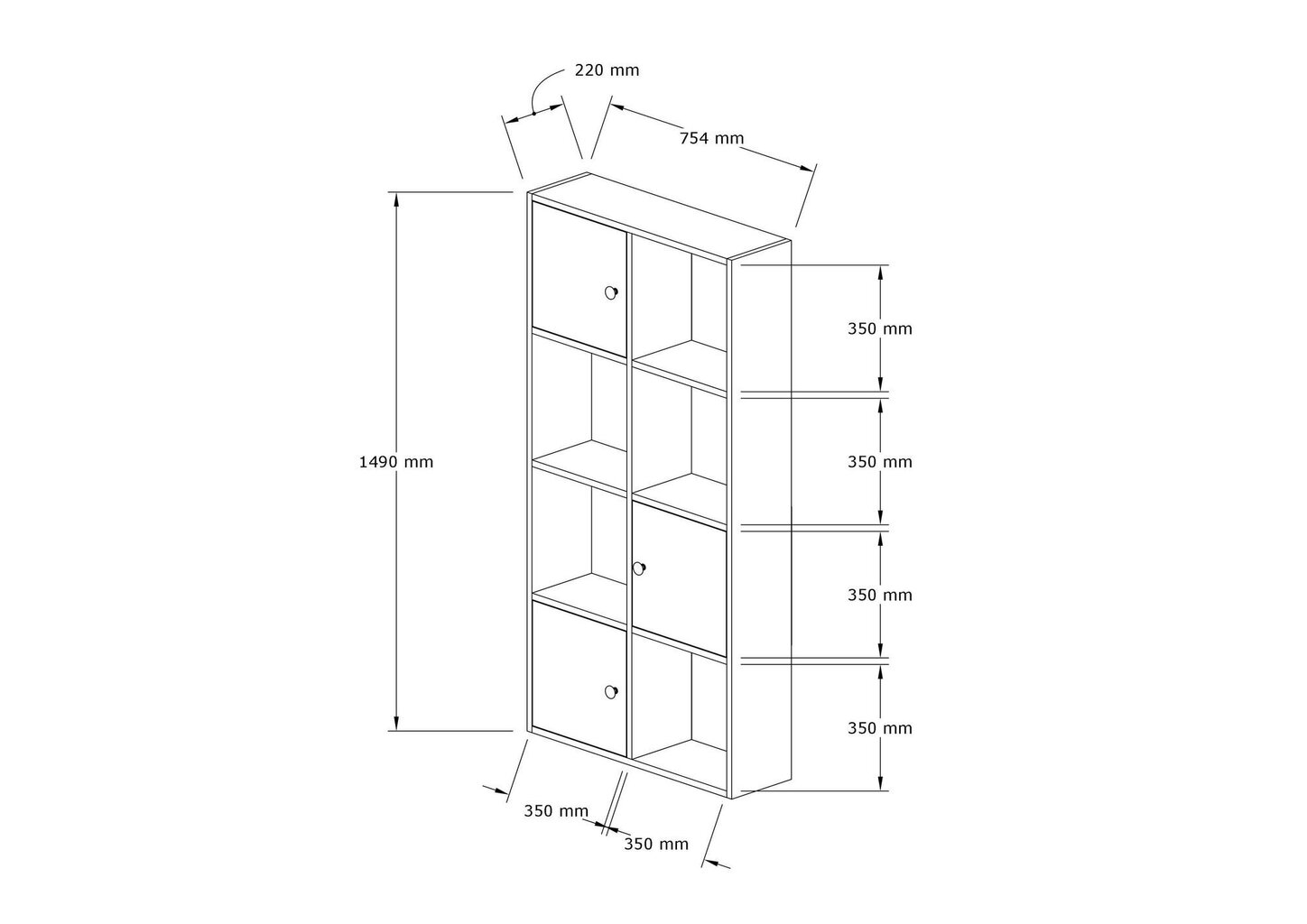 Riiul Asir, 77,8x151,4x22 cm, beež/hall hind ja info | Riiulid | hansapost.ee