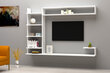 TV alus Asir, 180x121,8x29,6 cm, valge hind ja info | Televiisori alused | hansapost.ee