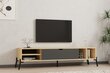 TV alus Asir, 160x36x40 cm, beež/hall цена и информация | Televiisori alused | hansapost.ee