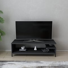 TV alus Asir, 120x44,6x37,6 cm, hall/must hind ja info | Televiisori alused | hansapost.ee