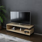 TV alus Asir, 120x44,6x37,6 cm, pruun/must цена и информация | Televiisori alused | hansapost.ee