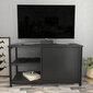 TV alus Asir, 89,6x35,3x50,8 cm, must/hall hind ja info | Televiisori alused | hansapost.ee