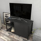 TV alus Asir, 89,6x35,3x50,8 cm, must/hall hind ja info | Televiisori alused | hansapost.ee