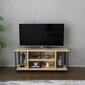 TV alus Asir, 120x35x50,8 cm, must/pruun цена и информация | Televiisori alused | hansapost.ee