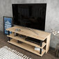 TV alus Asir, 120x44,6x47,4 cm, must/pruun цена и информация | Televiisori alused | hansapost.ee