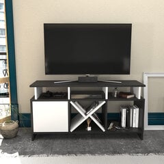 TV alus Asir, 120x29,9x60,6 cm, hall/valge hind ja info | Televiisori alused | hansapost.ee