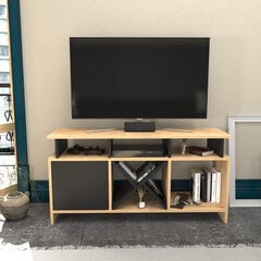 TV alus Asir, 120x29,9x60,6 cm, beež/hall hind ja info | Televiisori alused | hansapost.ee