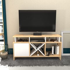 TV alus Asir, 120x29,9x60,6 cm, beež/valge price and information | Television bases | hansapost.ee