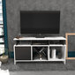 TV alus Asir, 120x29,9x60,6 cm, valge/hall hind ja info | Televiisori alused | hansapost.ee