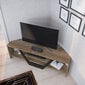 TV alus Asir, 120x35x36,8 cm, pruun/must цена и информация | Televiisori alused | hansapost.ee