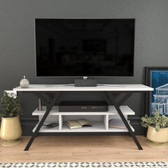 TV alus Asir, 120x35x55 cm, must/valge hind ja info | Televiisori alused | hansapost.ee