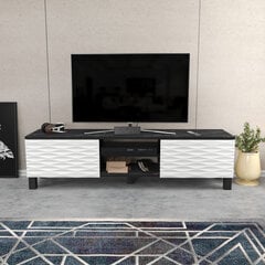 TV alus Asir, 150x35x40,3 cm, must/valge hind ja info | Televiisori alused | hansapost.ee