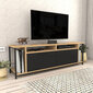 TV alus Asir, 160x35x50,8 cm, must/pruun hind ja info | Televiisori alused | hansapost.ee