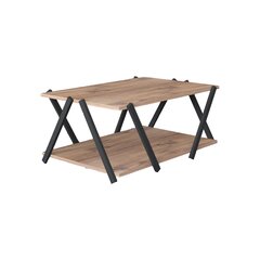 Diivanilaud, Asir, 93,6x63,6x41,2 cm, hall/beež price and information | Coffee tables | hansapost.ee