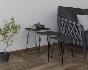 3-osaline laua komplekt Asir, must/hall price and information | Coffee tables | hansapost.ee