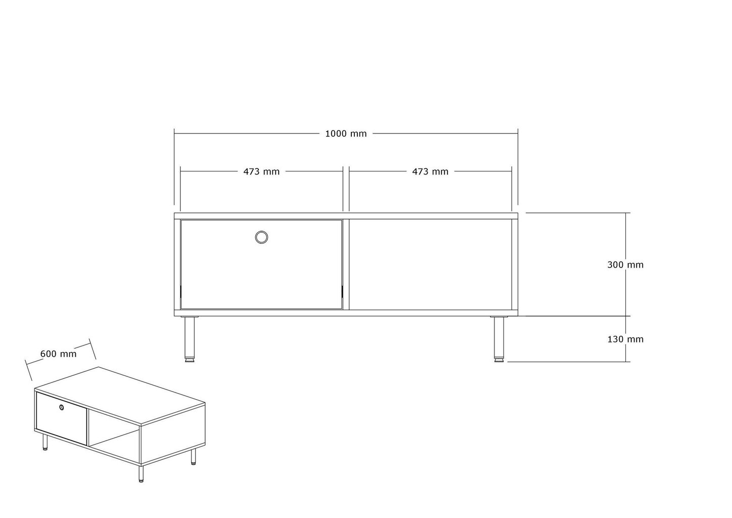 Diivanilaud Asir, 100x43x60 cm, tume pruun hind ja info | Diivanilauad | hansapost.ee