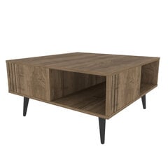 Diivanilaud Asir, 89,6x89,6x46,5 cm, pruun price and information | Coffee tables | hansapost.ee