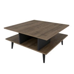 Diivanilaud Asir, 89x89x44 cm, pruun/must price and information | Coffee tables | hansapost.ee