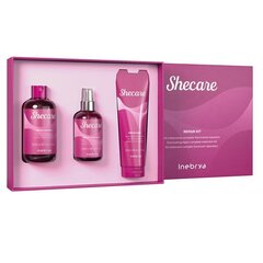 Juuksehoolduskomplekt Inebrya Shecare Repair: šampoon, 300 ml + mask, 300 ml + sprei, 200 ml price and information | Shampoos | hansapost.ee