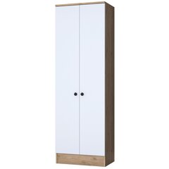 Esikukapp Asir, 59,8x182,2x37,5cm, valge/beež price and information | Hall cabinets | hansapost.ee