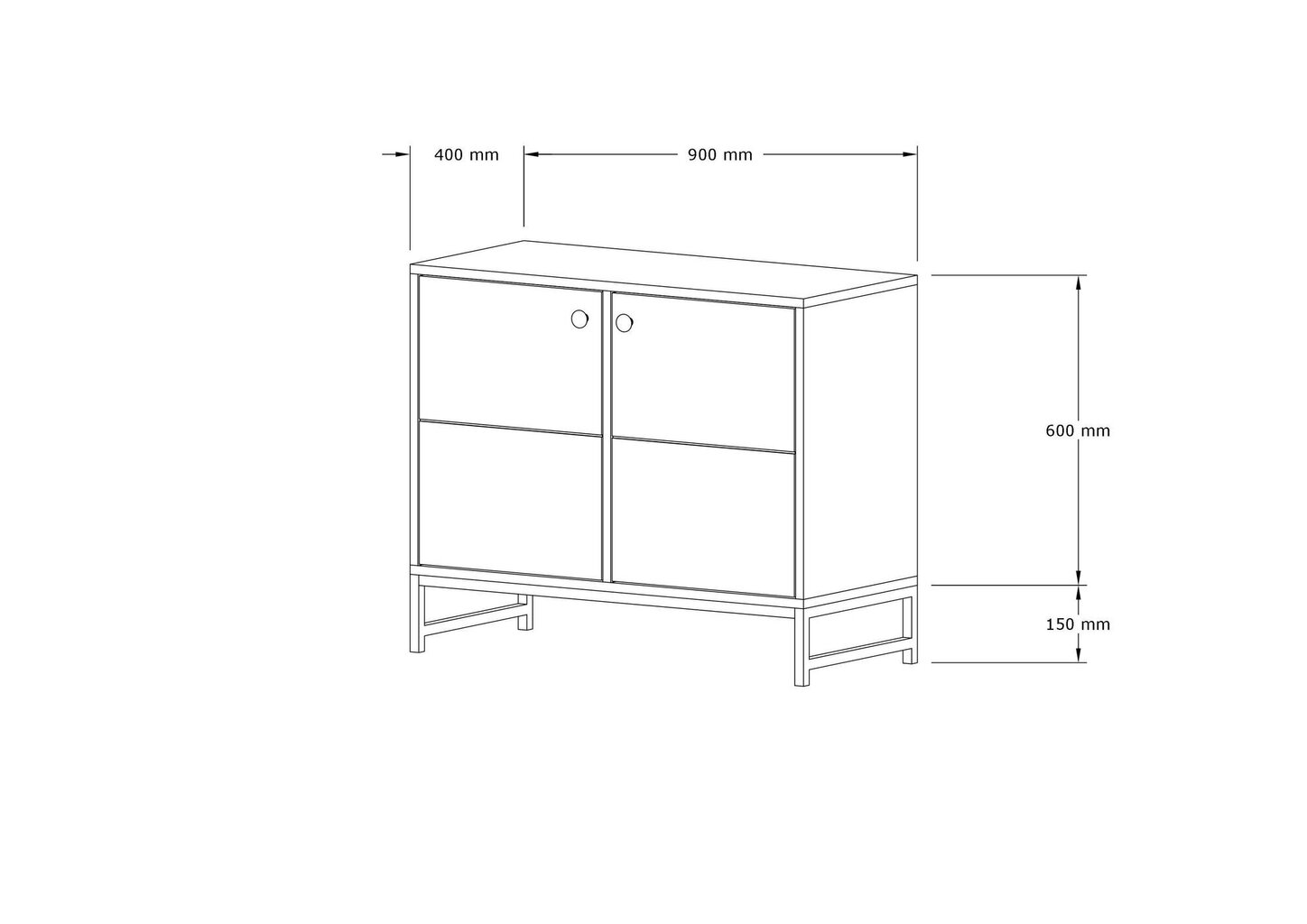 Konsoollaud Asir, 90x75x40 cm, beež/must hind ja info | Konsoollauad | hansapost.ee