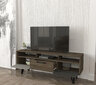 TV alus Asir, 150x55,6x35cm, pruun/must hind ja info | Televiisori alused | hansapost.ee