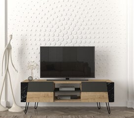 TV alus Asir, 150x52x36,8cm, pruun/must hind ja info | Televiisori alused | hansapost.ee