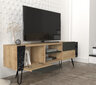 TV alus Asir, 150x52x36,8cm, pruun/must hind ja info | Televiisori alused | hansapost.ee