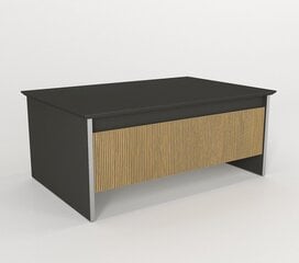 Diivanilaud Asir, 90x38x60 cm, hall/pruun price and information | Coffee tables | hansapost.ee