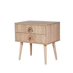 Öökapp Asir, 60x61x40cm, beež/täpiline price and information | Nightstands | hansapost.ee