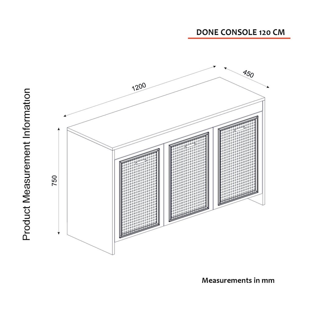 Abikapp Asir, 120x75x45cm, valge hind ja info | Konsoollauad | hansapost.ee