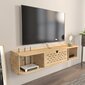 TV alus Asir, 116,5x19,5x24,5 cm, beež цена и информация | Televiisori alused | hansapost.ee